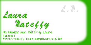laura mateffy business card